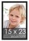 Modernist Black Picture Frame - UV Acrylic, Foam Board Backing, Hanging Hardware